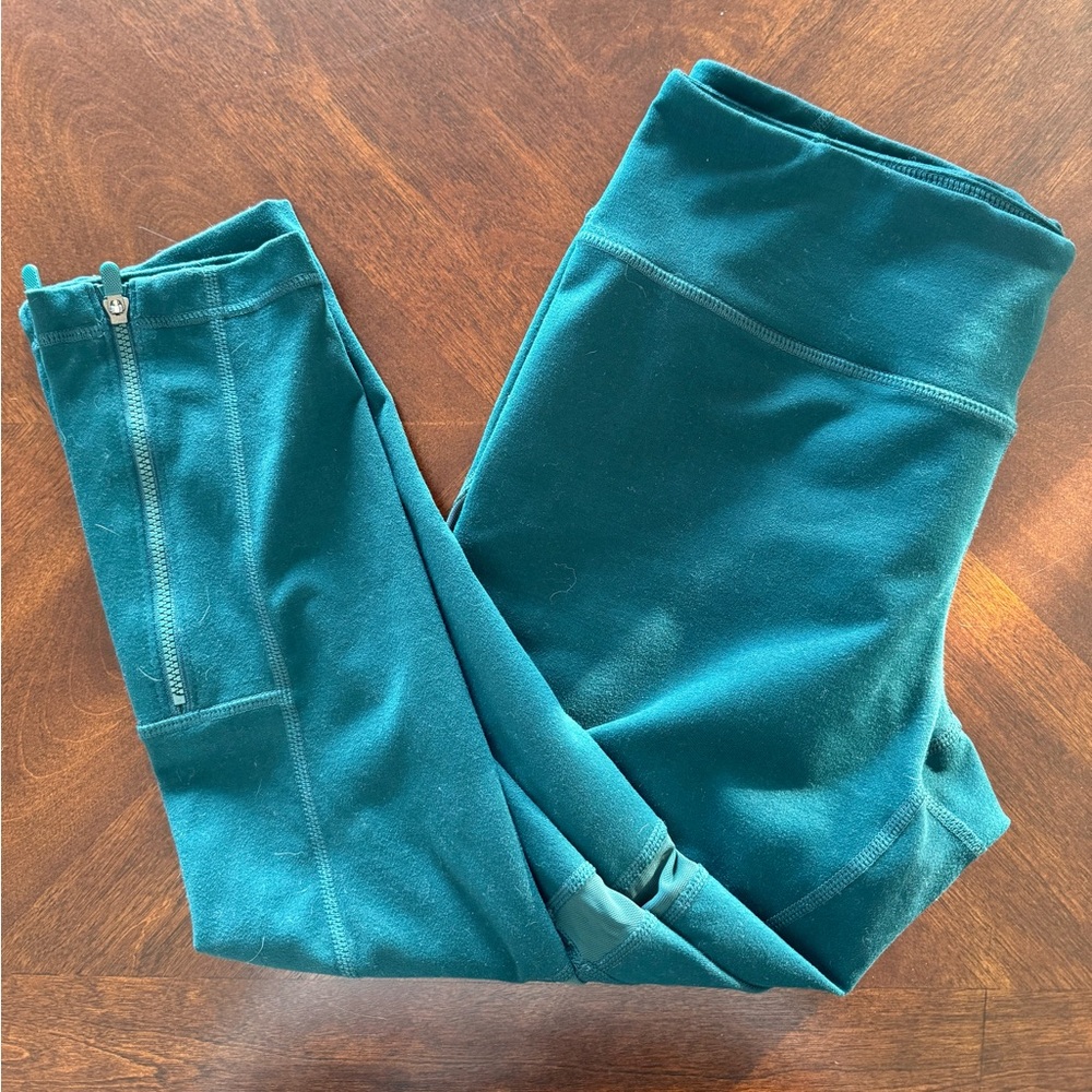 Zella Zeltek Leggings- gently used Evergreen color